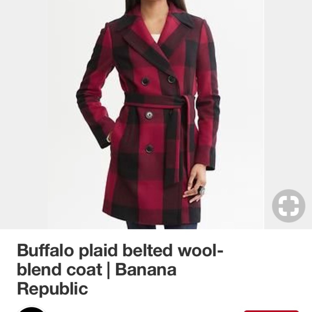 Pre-Owned Banana Republic  Buffalo Plaid Coat